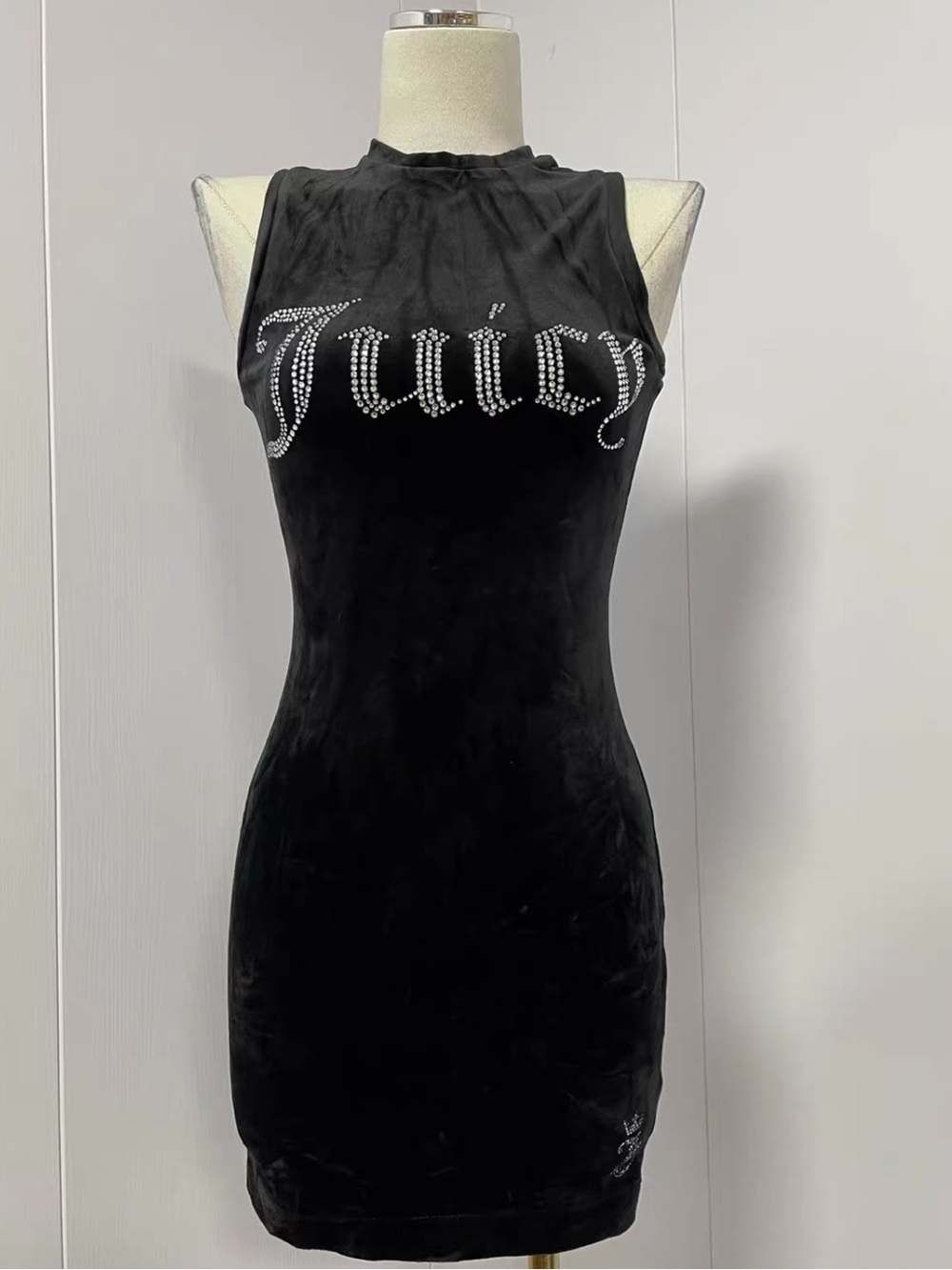 juicy couture Velvet dress With Sparkly Logo